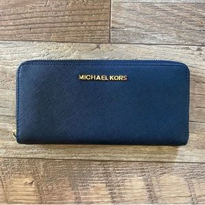 MK NAVY BLUE WALLET